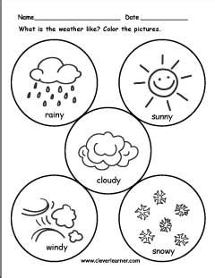 free printable weather preschool worksheets the keeper of the memories ...