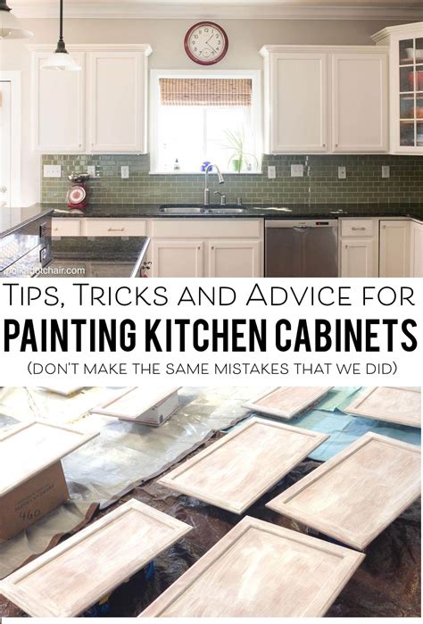 Tips for Painting Kitchen Cabinets - The Polka Dot Chair