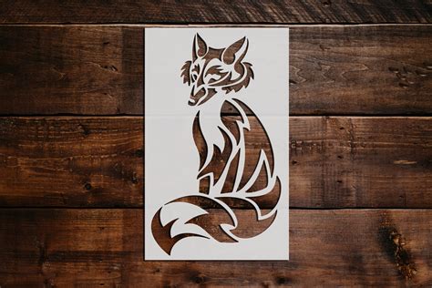 Fox Stencil - Art and Wall Stencil - Stencil Giant