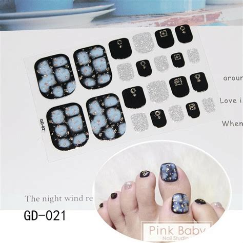 Nail Art Stickers UV Gel Polish Nail Wraps Colorful Nail Stickers ...