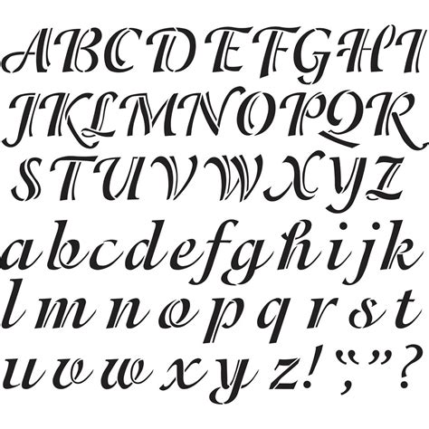 Calligraphy Alphabet Stencil K Free Alphabets Various - vrogue.co