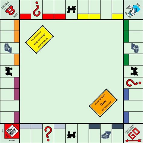 Download Blank Monopoly Board Template | Gantt Chart Excel Template