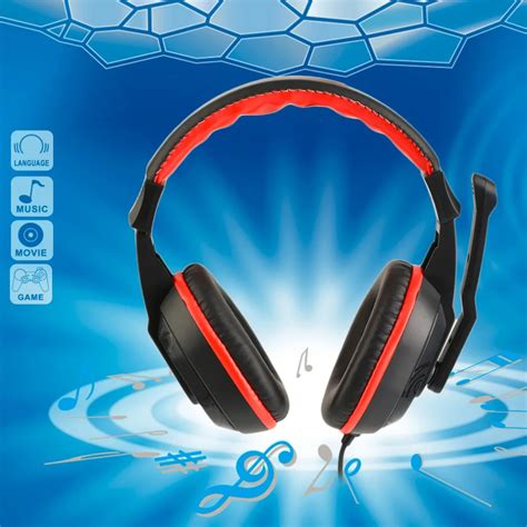 NEW 3.5mm Adjustable Game Gaming Headphones Stereo Type Noise canceling ...