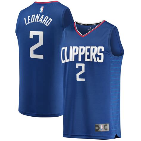 Kawhi Leonard LA Clippers Fanatics Branded 2019/20 Fast Break Replica ...