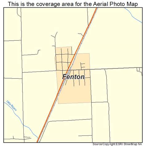 Aerial Photography Map of Fenton, LA Louisiana