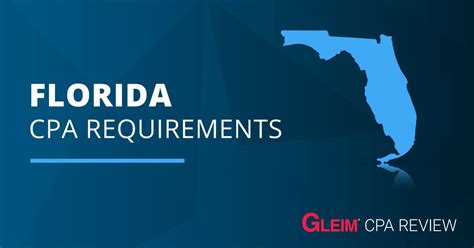 Florida CPA Requirements, Become A CPA - Gleim Exam Prep