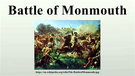 Battle of Monmouth - YouTube