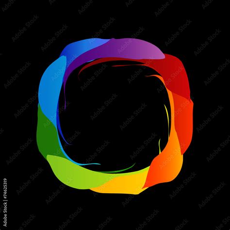 Spectrum of visible light- color wheel design Stock Vector | Adobe Stock