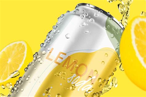 Lemon soda can, beverage packaging | Premium Photo - rawpixel