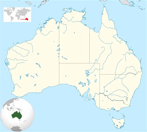 Australia Location Map - MapSof.net