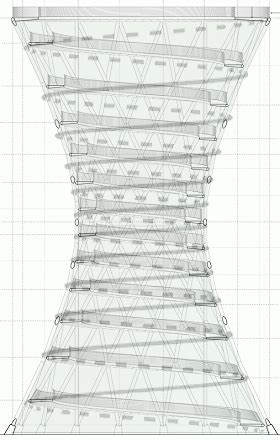 Spiral around a hyperboloid - the Effekt bridge - Interactive Mathematics