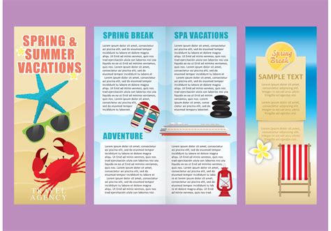 Vacations Brochure Template Vectors - Download Free Vector Art, Stock Graphics & Images