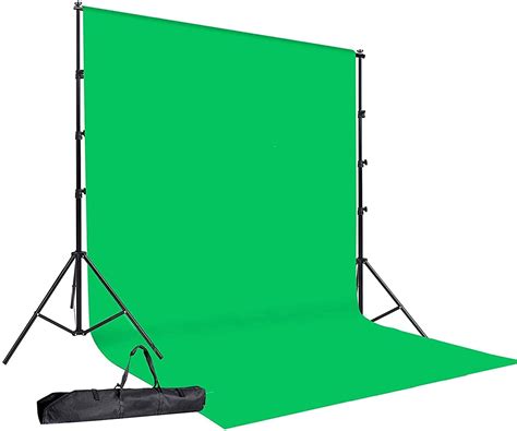 Buy Boltove® Green Screen Backdrop with Stand, 8FT X 12FT Thick Wide Green Screen Backdrop with ...