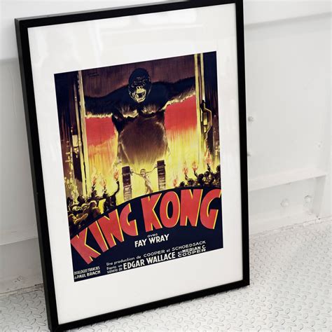 Vintage King Kong Movie Poster Print Movie Poster King Kong - Etsy