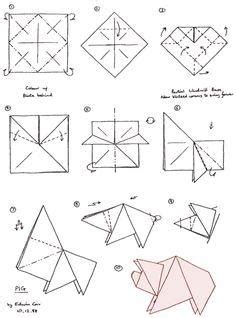 instructions for pig | Origami Yoda