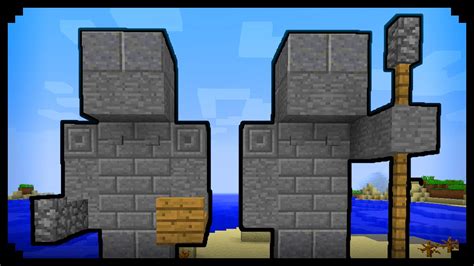 Minecraft: How to make a Statue (Improved Version) - YouTube