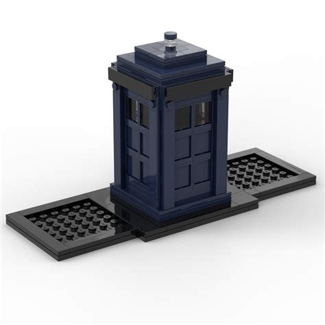 Tardis Doctor Who Brickheadz display stand Custom Lego instructions