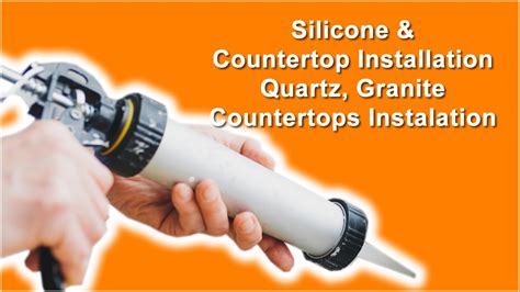 Silicone in countertop installation (Quartz, Granite Countertops Instalation) - YouTube
