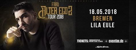 Party - Fard - Alter Ego 2 Tour - Lila Eule in Bremen - 18.05.2018