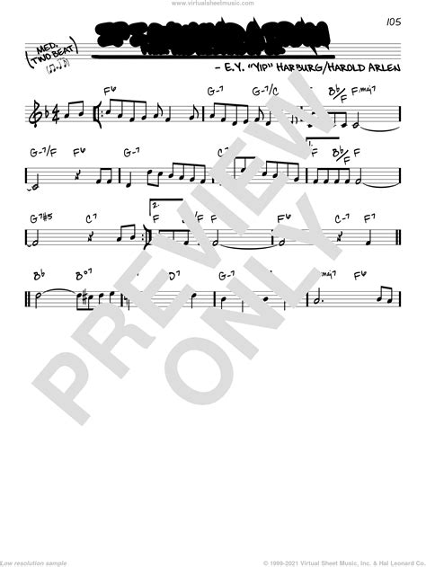 If I Only Had A Brain sheet music (real book - melody and chords) (real book)