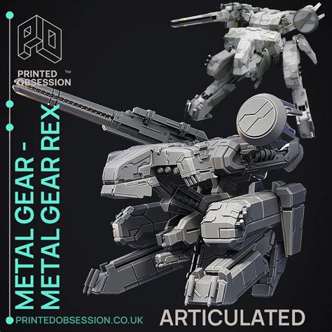 Metal Gear Rex - ARTICULATED - Fan Art - 3D model by printedobsession ...