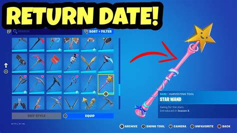 STAR WAND PICKAXE RETURN RELEASE DATE IN FORTNITE 2023! - YouTube