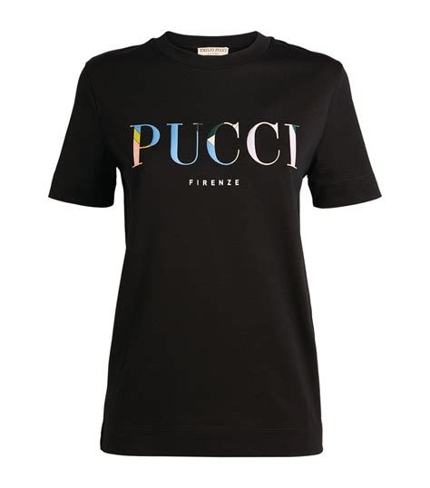 Emilio Pucci Cotton Logo T-shirt - Lyst