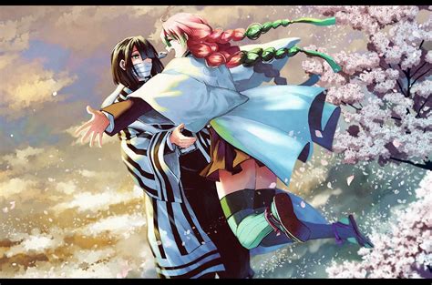 Mitsuri Kanroji | Obanai Iguro | Demon Slayer | Kimetsu no Yaiba Wallpaper Pc Anime, Me And Bae ...