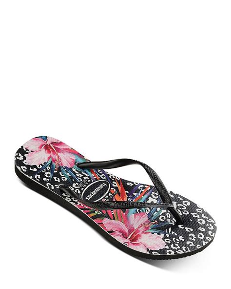 havaianas Women's Slim Animal Floral Print Flip-Flops | Bloomingdale's