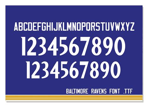 Baltimore Ravens Jersey Font .TTF - Etsy