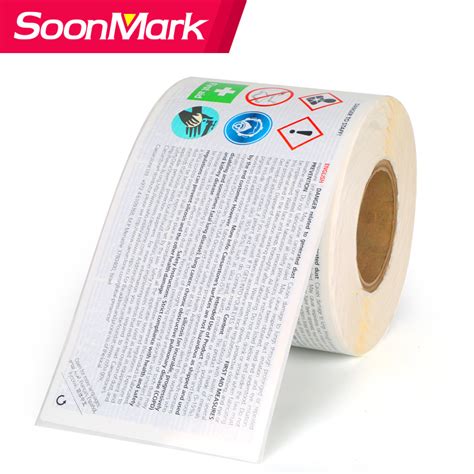 Custom Printed 3 Layer Waterproof Vinyl Adhesive labels China Manufacturer