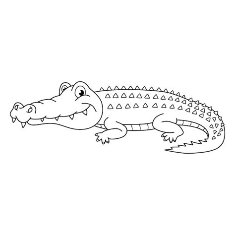 Alligator Clipart Black And White