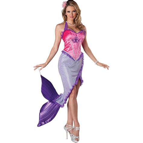 Beautiful Mermaid Princess Ariel Fairytale Storybook Costume Cosplay ...