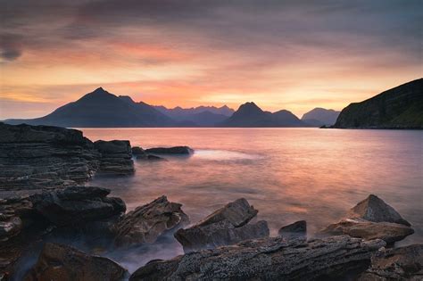 isle of skye cuillin mountains | The Cuillin Mountains from Elgol at sunset. | Homeland ...