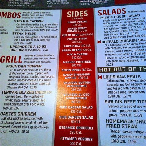 Online Menu of Montana Mikes Steakhouse Restaurant, Miami, Oklahoma ...