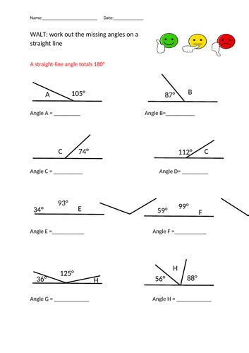 Angles fact sheet and straight line | Teaching Resources