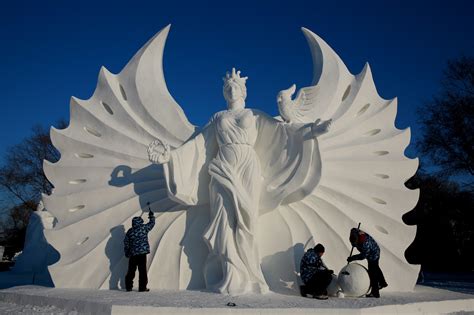 Truly cool snow sculptures | New York Post