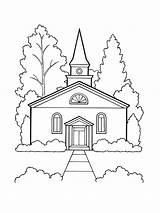 Church Coloring Drawing Outline Medieval Churches Buttress Flying  sketch template