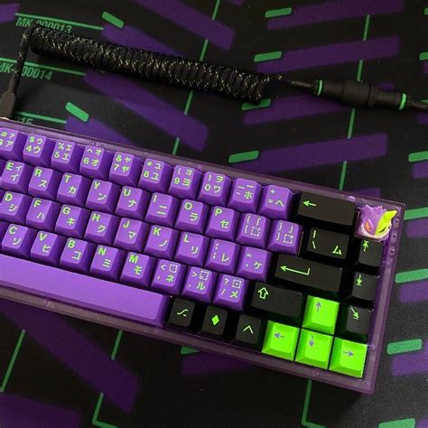 Evangelion Keyboard | Diy mechanical keyboard, Gaming room setup, Custom pc