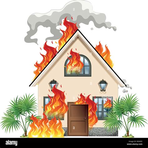 House fire cartoon icon hi-res stock photography and images - Alamy