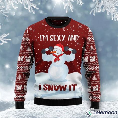 Snowman Gym Funny Christmas Sweater - Lelemoon