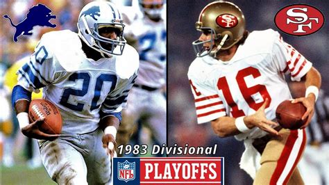 49ers vs Lions - 1983 NFL Playoffs - YouTube