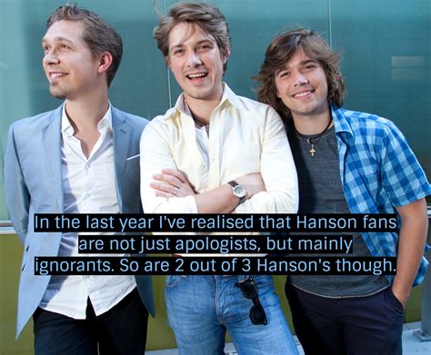 Confessin' 'bout Hanson | “In the last year I’ve realised that Hanson fans...