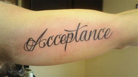 Acceptance tattoo awesome story behind this one. | Tattoo quotes ...