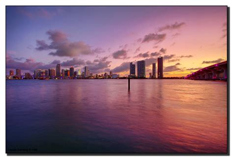 PURPLE! Miami Sunset | From Downtown to I-395 Shot from Wats… | Flickr