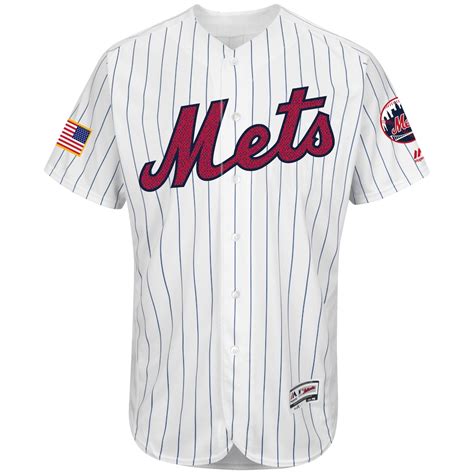 Men's New York Mets Majestic White Fashion Stars & Stripes Flex Base Jersey