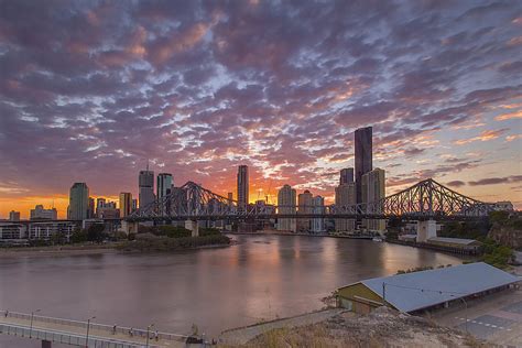 Brisbane City Sunset Photograph by Stephen Waller - Pixels