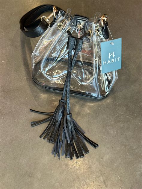 Clear Bucket Bag-Blk