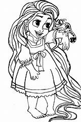 Rapunzel Coloring Picture sketch template