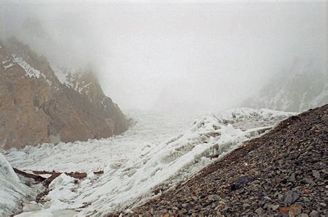 18 Gasherbrum I Hidden In Clouds From Gasherbrum Base Camp On Abruzzi Glacier